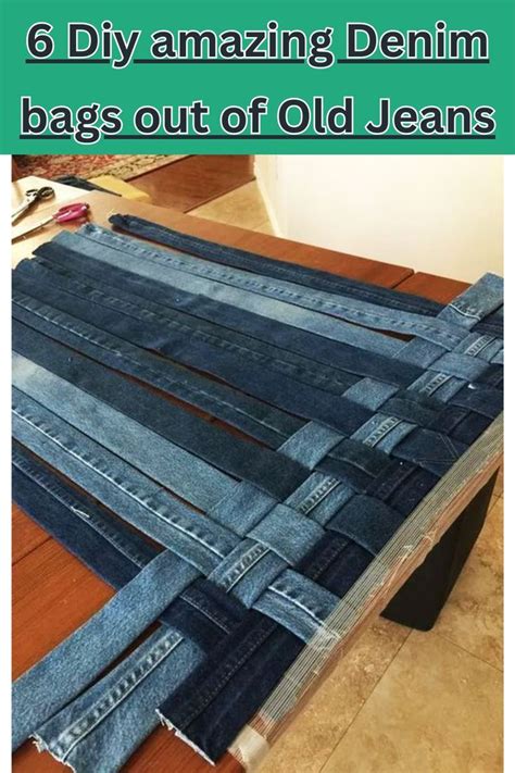 6 Diy Amazing Denim Bags Out Of Old Jeans In 2024 Braided Rug Diy