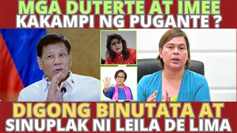 Mga Duterte At Imee Marcos Kakampi Ng Mga Pugante Digong Binutata At