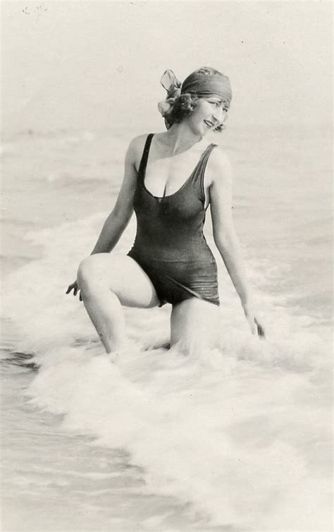 Gladys Wagner Posing At The Beach In San Francisco During The 1920s