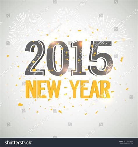 Stylish Text On Fireworks Decorated Grey Stock Vector 230204890 ...