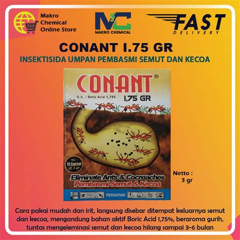 Jual Conant I Gr Umpan Pembasmi Semut Dan Kecoa Secara Sistemik