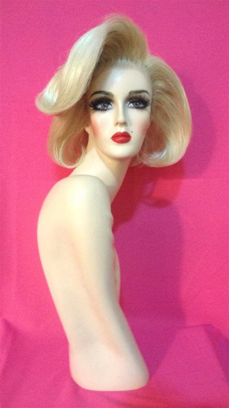 MARILYN MONROE WIG Lace Front Drag Queen Wig Platinum Blonde Etsy