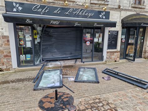 Saint Riquier Le café de l abbaye cambriolé avec une voiture bélier