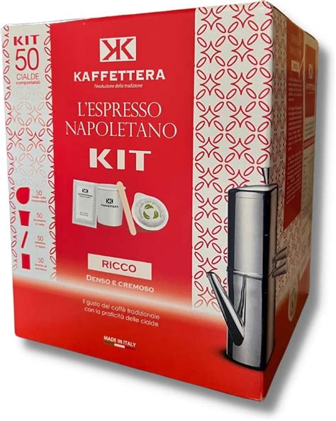 Cialde Caffe Kaffettera Miscela Ricco Denso E Cremoso Kit Bio