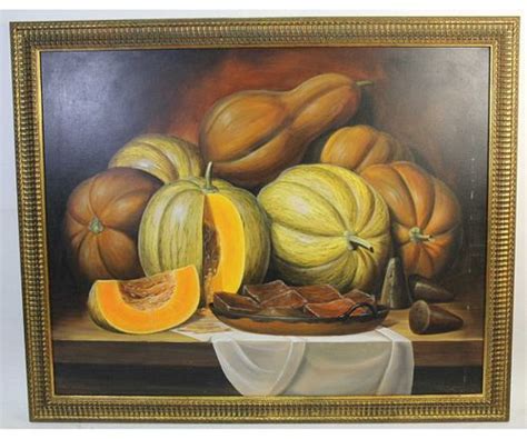 Peruvian Still Life With Fruit Oil On Canvas For Sale At Auction On