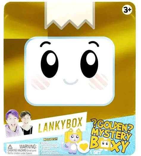 Lankybox Golden Exclusive Mystery Boxy Golden Ticket Not Guaranteed