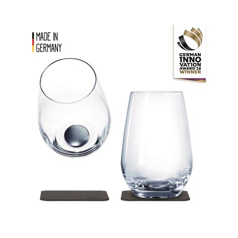 Lot De 2 Verres En Cristal Magnétiques Silwy 4495