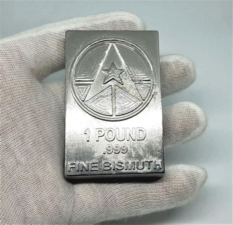 Pound Fine Bismuth Bullion Bar Hand Poured Grimm Etsy