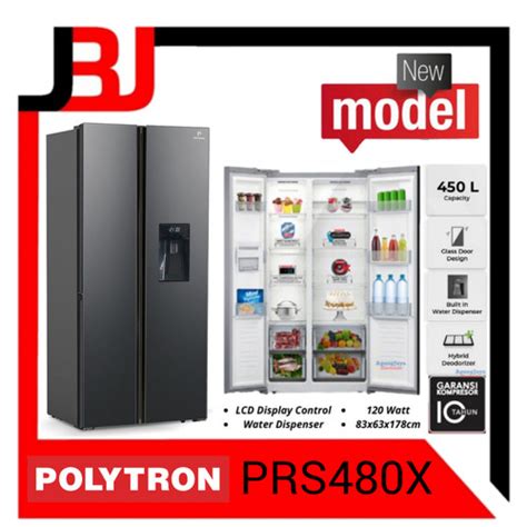 Jual Kulkas Side By Side Polytron Prs X Kulkas Inverter Prs X Prs