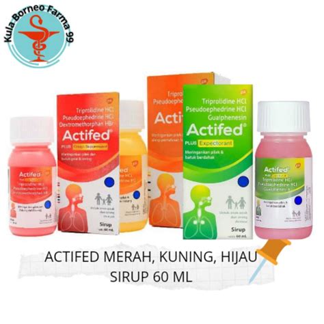 Jual Actifed Sirup Orange Hijau Merah 60 Ml Shopee Indonesia