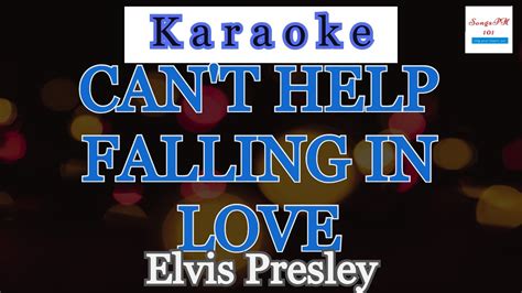 Can T Help Falling In Love Karaoke Elvis Presley YouTube