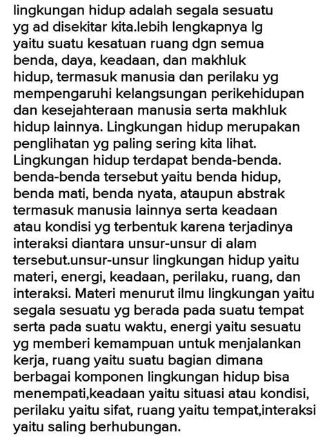 1 Sebutkan 4 Contoh Teks Eksplanasi Tentang Lingkungan TOLONG