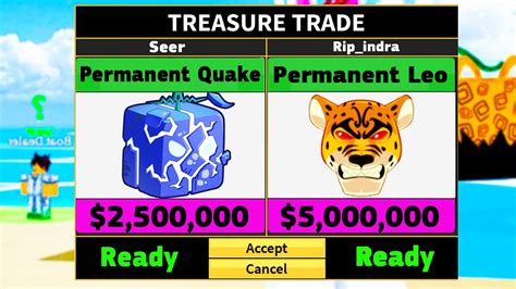 Trading Permanent Quake Fruit For Hours Blox Fruits Youtube