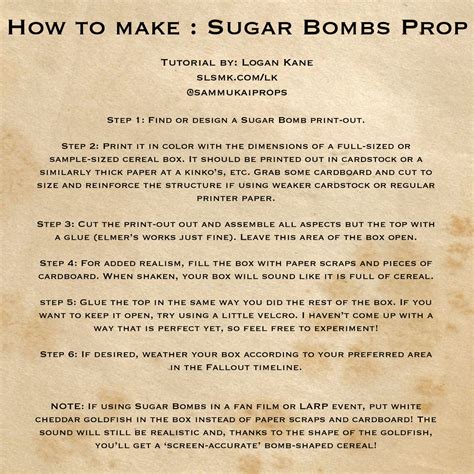 Sugar Bombs Prop Tutorial by Sammukai on DeviantArt