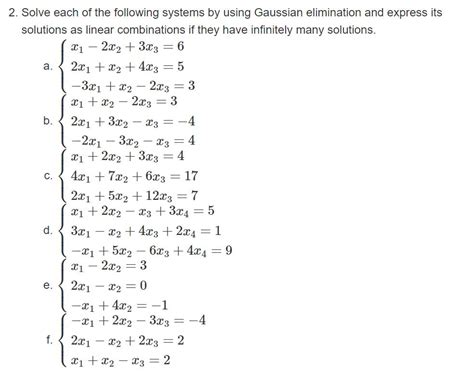 Solved Solve Each Of The Following Systems By Solutioninn