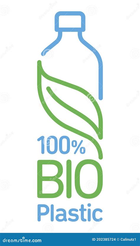 Bioplastic Biodegradable Compostable Vector Line Icon Stock