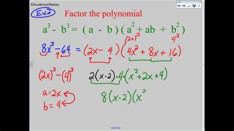 6 4 Factor Perfect Cubes Youtube