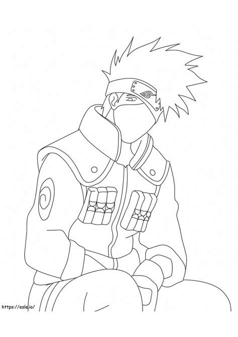 Kakashi Printable Coloring Page