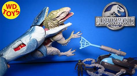 New Jurassic World Mosasaurus Vs Submarine And 2015 Hybrid Indominus Rex Unboxing Wd Toys Youtube