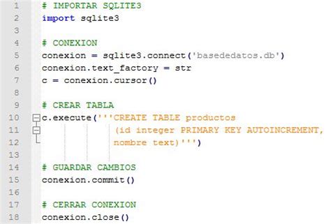 Como crear una base de datos SQLite3 con python comunicación maquina