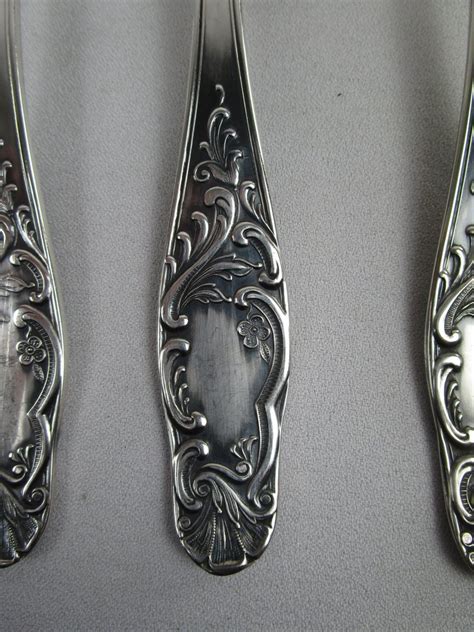 Besteck Jugendstil Versilbertes Speisebesteck Gepunzt Silber 100