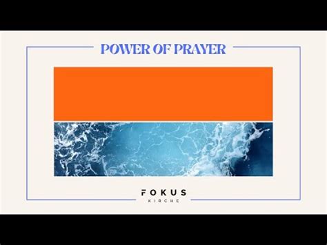 Das Segensgebet Power Of Prayer FOKUS KIRCHE YouTube