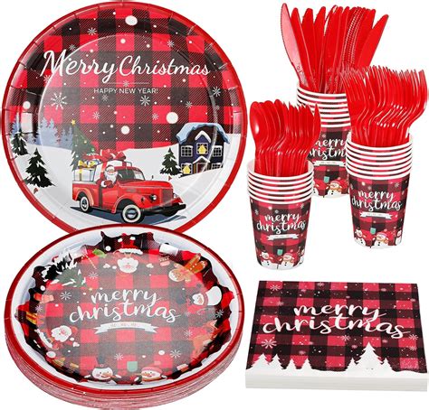 Amazon Christmas Party Supplies Christmas Party Plates Napkins