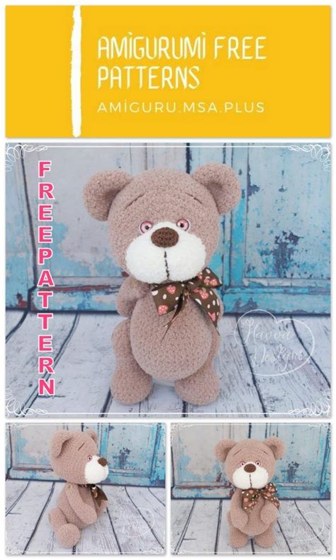 Amigurumi Brown Teddy Bear Free Crochet Pattern Crochet Teddy Bear