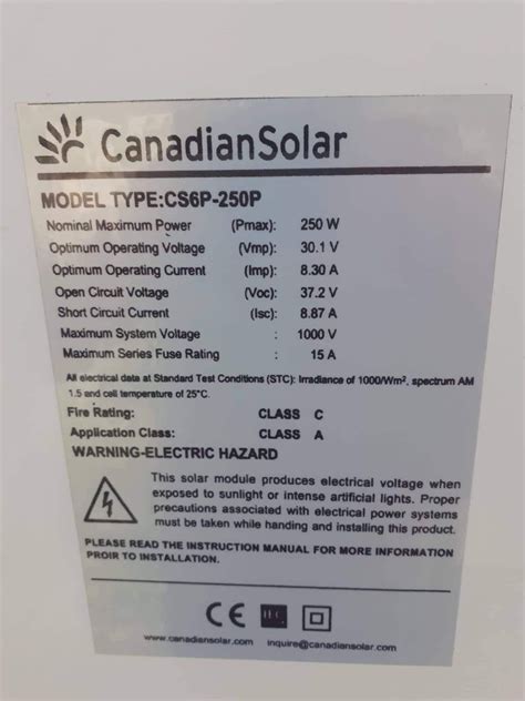 Panouri fotovoltaice CANADIAN SOLAR 250 W și panouri de280 W Medias