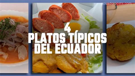 4 Platos típicos del Ecuador