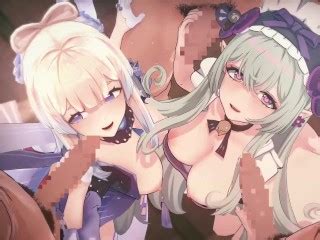 原神 乱交セックス 夢見月瑞希 珊瑚宮心海が集団エッチする Dエロアニメ動画 Sangonomiya Kokomi Yumemizuki Mizuki Group Orgy Sex