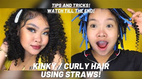 PAANO MAG KULOT Kinky Curly Hair Using Straws Tips And Tricks