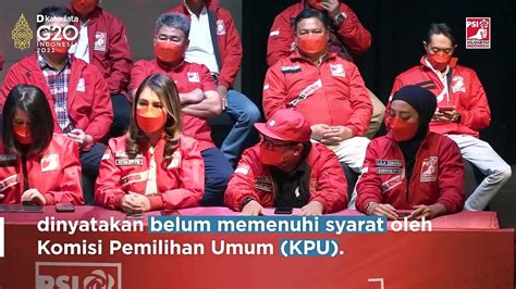 Psi Dan Partai Belum Lolos Verifikasi Faktual Kpu Beri Waktu Video