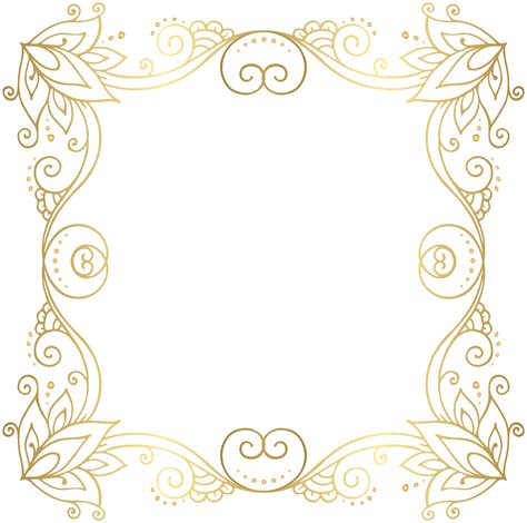 Border Decorative Frame Clip Art Png Image Gallery Yopriceville Images