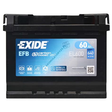 EXIDE EL600 12V 60Ah 640A EFB START STOP P El 600