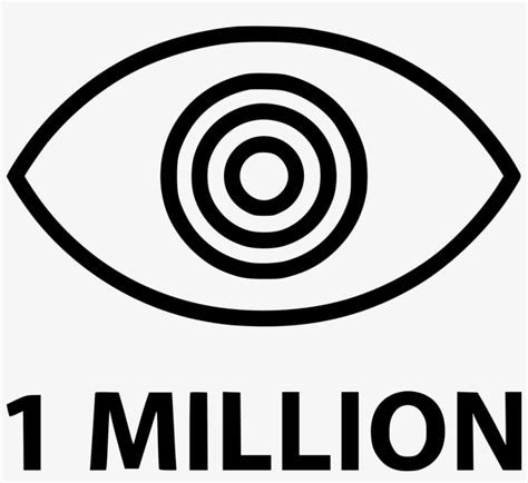 One Million Views Eye Comments - 1 Million Views Icon Transparent PNG - 980x850 - Free Download ...