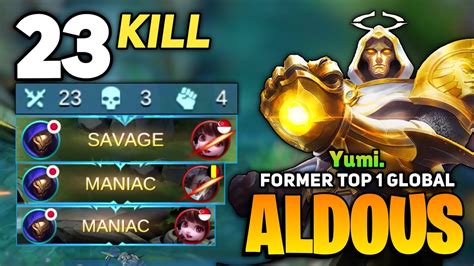 SAVAGE MANIAC 23 Kills Aldous Best Build New Update Former Top 1