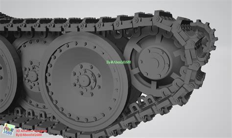 D File Panther G Tank Tracks Unit For Rubber Wheel Stl D