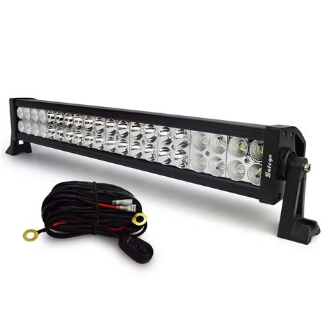 Pcs W Led Spot Flood Led Work Light Bar With Wires Near Far