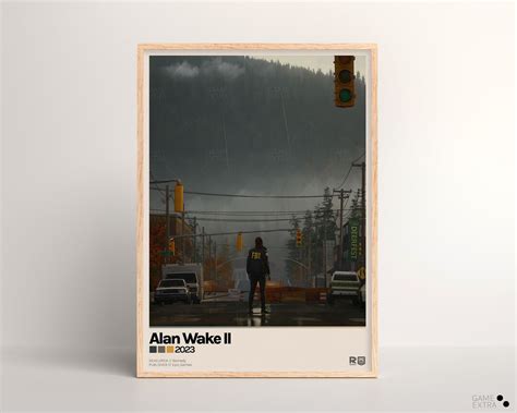 Alan Wake II Poster Physical Print Game Wall Art Poster Art Print Poster Gift Video Game PC ...