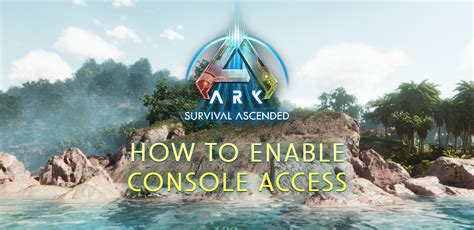 Cómo habilitar la consola de ARK Survival Ascended NITRADO