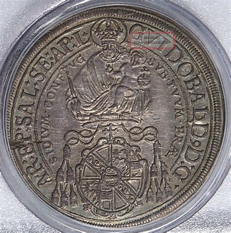 Salzburg 1661 Guidobald Silver Thaler Pcgs Ms61