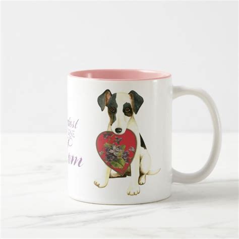 Smooth Fox Terrier Heart Mom Two Tone Coffee Mug Zazzle Mugs Home