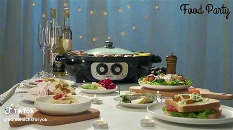 Food Party Hot Pot Electric And Bbq Grill Smokeless In Chinese Hotpot With Divider Shabu