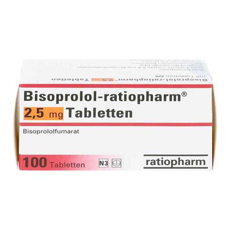 Bisoprolol Ratiopharm Mg Stk G Nstig Bei Apo