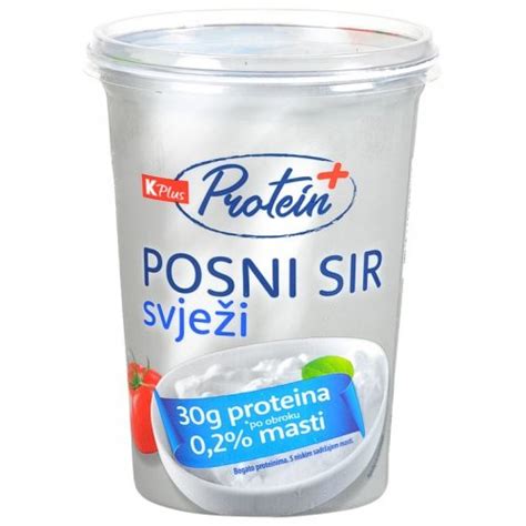 Svježi posni sir Protein K plus 500 g Akcija Njuškalo popusti