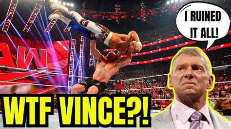 Vince Mcmahon Ruined Raw After Wrestlemania Brock Lesnar Non Sense