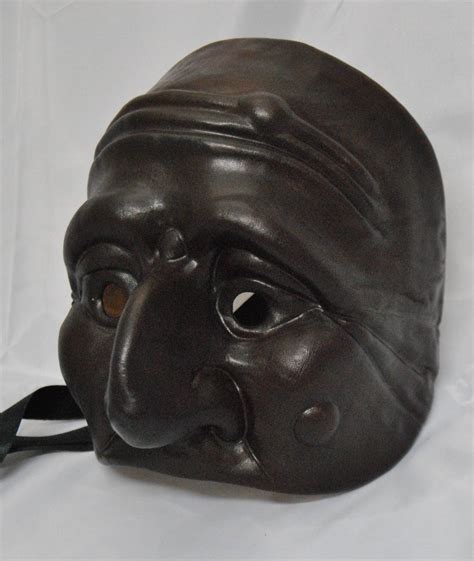 Maschera Pulcinella En Cuoio Di Antonio Petito Leather Cuir Etsy