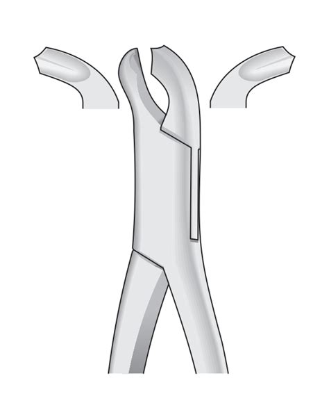 Dental Tooth Extracting Forceps Fig 17 Lower Molars EITHER SIDE