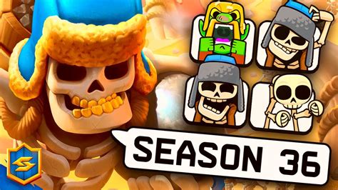 ¡nuevos Emotes De Esqueleto Gigante Todo Sobre La Season 36 De Clash Royale Sneak Peek